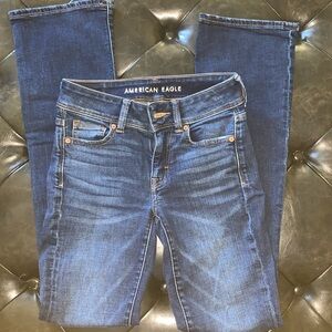 American Eagle kick boot cut jeans size 0 Long like new